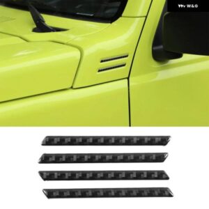 スズキ 4ピース ピラー フロントアングル 装飾 ストリップ ステッカー ジムニー 2019+外装 自動車 スタイリング