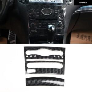 エアコン パネル フレーム カバー ABS ステッカー インフィニティ G25 G37 2010-13 左ハンドル インテリア アクセサリー