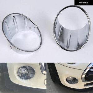 クローム ABS フロントライトランプカバー リングカー スタイリング ミニクーパー F55 F56 F57 3 ドア 5 ドア 2014-2018 アクセサリー