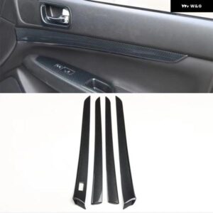 ドア パネル 室内 装飾 ストリップ トリム ABS ステッカー インフィニティ G25 G37 2010-13 左ハンドル 用