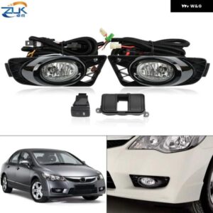 シビック FD 2009-2011 フロントバンパー フォグランプ フォグライトセット フォグライト アップグレード キット スイッチ とワイヤーハーネス 付き