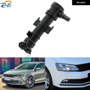 フロントバンパー ヘッドライト ヘッドランプ ウォッシャーノズル VW ジェッタ 2015-18 MK6 ヘッドライト ランプ水スプレージェット ポンプ