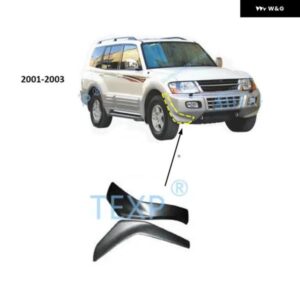 1 2個 フロントバンパー ボード パジェロ V73 フロントバンパー エクステンション モンテロ 2000-2003 V75 V77 MR520209 SHOGUN 5 ドア