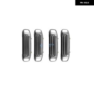 4個 プラスチック クローム V32 V33 ドアハンドル パジェロ 2 ブラックドアバー モンテロ V31 V43 1989-1999 ドアペダル 6470 6473 2030
