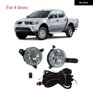 1セット フォグランプ キット L200 2006-2008 4 ドアフルセット 電球 ワイヤーと スイッチ TRITON ピックアップクリアランスライトキット