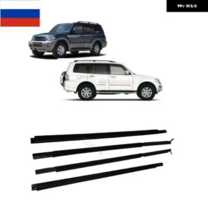 4ピース 外側窓ガラスゴム パジェロ V70 V90 シーリングゴム モンテロ ウェザーストリップ 5 ドア MN117040
