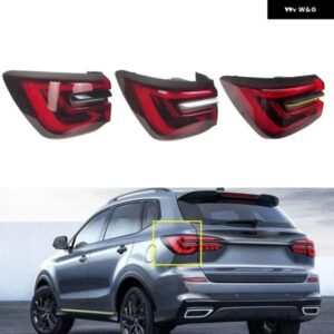 1個 LED リアライト アセンブリ MG RX5 PLUS 2019 10904937 ダイナミックなしブラックシルバーイエローテールハザード ウィンカーライト