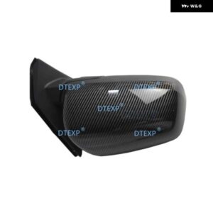 1ピース LHD 無塗装カーボンサイドミラー ランサー EX 2007-2019 5 ワイヤー自動 折りたたみ パーキング ガラスフォルティス GT CX CY CZ