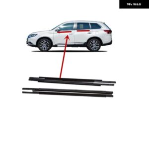 4個 外側クロームブラック窓ゴムアウトランダー GF GG 2013-2020 5727A291 ガラス プロテクター ウェザーストリップエアトレック