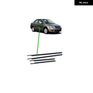 スズキ 4個 ブラック外側窓ガラスゴム SX4 サルーン 83821-56K00-000 ウェザーストリップ SX4 SADEN ガラス プロテク