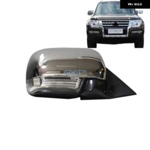 1個 LHD 10 ワイヤー パーキング ガラス パジェロ V90 7632A917 サイドミラー 将軍 モンテロ V80 リアビュー ウインカーランプ クローム