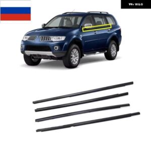 4ピース 外側窓ガラスゴム パジェロ スポーツ 2ND KH MN117612 シーリングペダル モンテロ KG ウェザーストリップ 5757A336