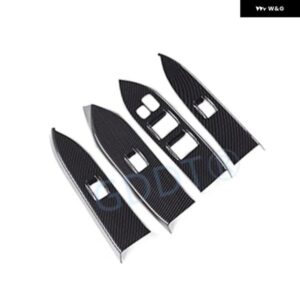 4個 LHD 窓ガラス スイッチ フレーム パジェロ V93 V95 V97 ガラスリフター コントロール モンテロ V98 カーボンウィンドウ スイッチ カバー