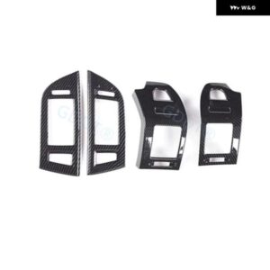 4個 AC カーボンカバー モンテロ V93 V95 車ミドル ダッシュボード エアコン ベント アウトレット フレーム ステッカー パジェロ V97 V98