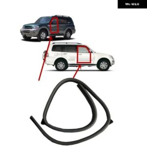 1個 黒ゴムシール パジェロ 5 ドア専用 V70 5725A113 ポストストリップ モンテロ V90 ウェザーストリップオープニングインナー将軍