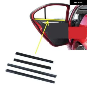 4ピース 内窓ガラスゴムランサー CY CX 5706A027 黒シーリングストリップフォルティスドアベルト EVO CZ 84 CM 58 CM
