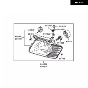 L R PMMA ヘッドライト カバー パジェロ V70 MN133753 ヘッドランプ ガラス モンテロ 2000-2007 MR548035 SHOGUN クリアランス ライト