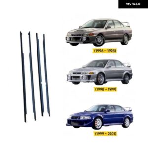 1 4個 MR184661 モールドドア窓ベルトラインランサー 1995-2000 MR184662 MR184663 MR184664 EVO 456 CK00 CN9A CP9A