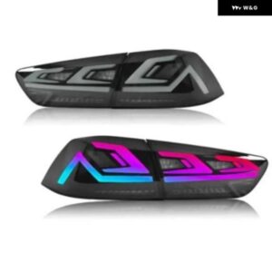 4個 RGB LED ストップランプ ランサー CX CY CZ 8330A108 2007-2020 リアテールフォルティスハザードマーカーダイナミックハートランプ EVO