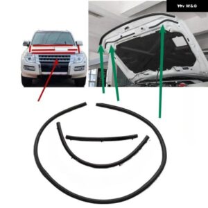 3個 フードゴムシール パジェロ 4TH ディーゼル 5902A016 V90 ボンネット ストリップ モンテロ ウェザーストリップショーグン V80 2007-2020