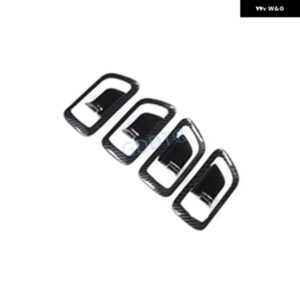 4ピース カーボンインナー ドアハンドル ステッカー パジェロ V97 V93 ドアロック フレーム モンテロ V98 インナードアボウル V73 2000-2022