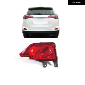 1ピース リアバンパー フォグライト ランプ RAV4 2016-2019 リフレクター ブレーキライト パーキング ストップハザードランプ フォグライト