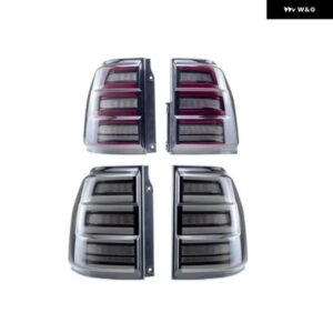 2個 スモークブラック LED テールランプ パジェロ V90 5 ドアランニングブレーキリバースダイナミックライト モンテロ ウインカー SHOGUN