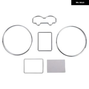 ゲージダイヤルリング装飾 フレーム キット クローム スピードメーター ダッシュリング ベゼル トリム VW パサート 3B B5 1997-2001 ゴルフ 1997-2003