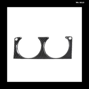 カーボンフロントセンター コンソール ウォーターカップ ホルダー 装飾カバー トリム ステッカー シエナ 2021