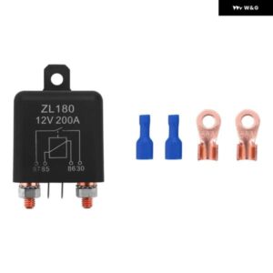 12V 200A リレー車 トラック エンジン 自動車ボート車スターター 分割充電 ZL180 2ピン フットプリント + 2 端子 -