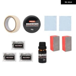 クロームリペア剤復元光沢クローム トリム 修復ケアスポンジ汚れ酸化除去キット ペイントケア