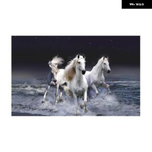 ギャロッピング ホワイト ホース トラック SUV ピックアップ リア フロントガラス デカール ステッカー 装飾 リアウィンドウ ガラス ポスター 53.1 X