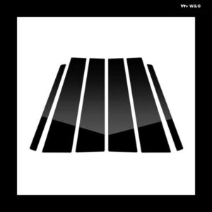 ピラー ポストドアウィンドウ トリム モールディングエクスプローラー 2011-2019 アンチスクラッチ ステッカー アクセサリー