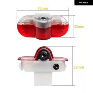 2個 LED ランプアクセサリードアプロジェクターゴーストシャドウライトアクセサリービートル 1998-2005 カブリオ 2003 2004 2005