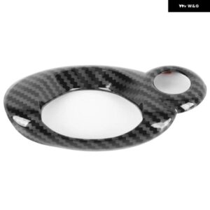 イグニッション スイッチキー スタート トリム ステッカー カーボンパターンカー スタイリング インテリア ミニクーパー R54