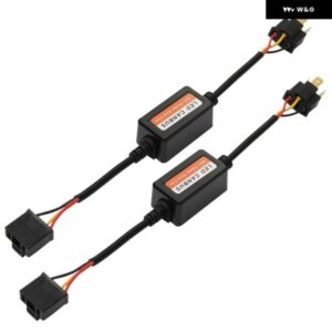 1ペア アンチフリッカー抵抗高性能 H4 LED ヘッドライト 電球 抵抗デコーダフラッシュハザードコンデンサ