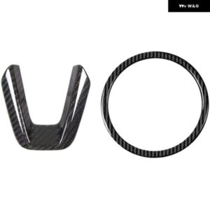 カーボン ステアリングホイール トリム スパンコール ステアリングホイール リングロゴアップリケカバー カーアクセサリー 3 6 -4 CX5