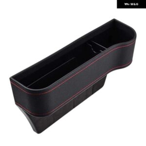 PU レザー多機能カーシート オーガナイザー フロントシートスペース フィラー ほとんどの車に 助手席側