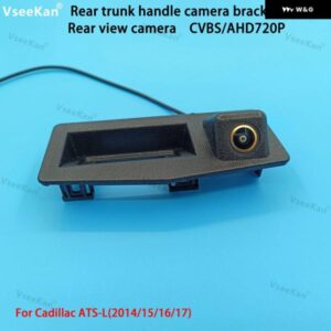 CVBS AHD720P リアビューリバースカメラ トランク ハンドル ブラケット キャデラック ATS-L 2014/15/16/17 ゴールデン レンズ HD ナイトビジョン