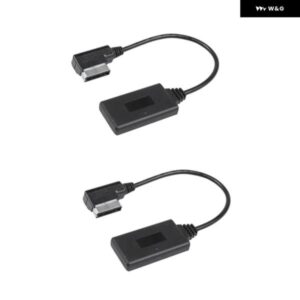 2個 カーワイヤレス BLUETOOTH モジュール 音楽アダプタ補助受信機 AUX オーディオ ケーブル メルセデス W212 S212 C207