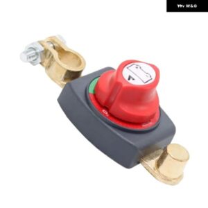 パワーカットマスターアイソレーターカーRVSボート12V-48V 275Aオンオフ銅ポストマイナスバッテリー切断スイッチ