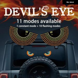 LED デビルアイ USB アイライト イーグルアイライト装飾デビルアイライトフラッシュライト ランニング安全ハザードランプ