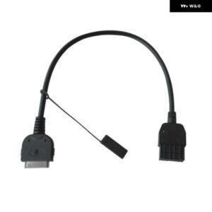 ブラック AUX 入力インターフェイス ケーブル ポート INFINITI NISSAN IPOD 284H2-ZT50A