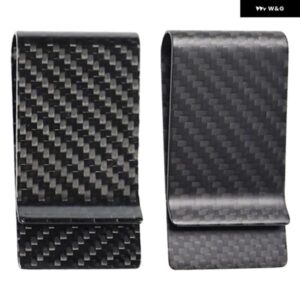 カーボンファッション車スリムカード ホルダー カジュアルミニマリスト財布クレジットカードマネー ホルダー マット/ コンパクトミニマネークリップ