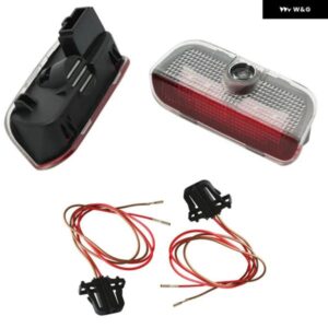 2個 VW トゥーランキャディートゥアレグ ゴルフ パサート ボラボラシロッコ 2PC LEDドアライトロゴレーザープロジェクターウェルカムライトアクセサリー
