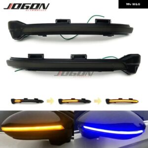LED ダイナミック ターン シグナル ライト サイドミラー シーケンシャル インジケーター ランプ トリム VW ゴルフ 7 VII MK7.5 ジェッタ MK7 GTI R GTD GTE