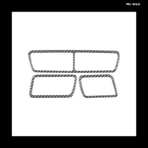 CC 2012-2018 ソフトカーボン センター コンソール エア アウトレット ベントカバー トリム ステッカー