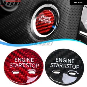 スタートストップスイッチ ボタン トリム キャデラック XTS CT6 XT5 SRX CTS GA GL8 BC JA カーボン エンジン ボタン カバー ステッカー