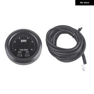 52MM Sシリーズ ボルトゲージ電圧計超薄型ラウンド赤色光 LED ディスプレイ VM-Y-CB-02