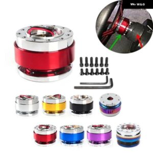 カスタム クイックリリース ステアリングホイール ハブ アダプター 6穴スナップオフボスキット アルミ